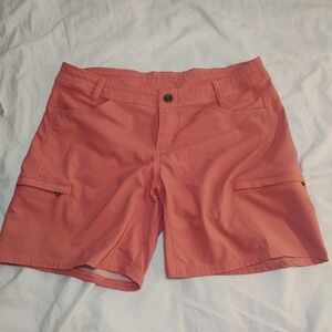 Women's Kuhl Shorts 10 Pink Hiking Outdoor Pockets Zip Stretch Casual